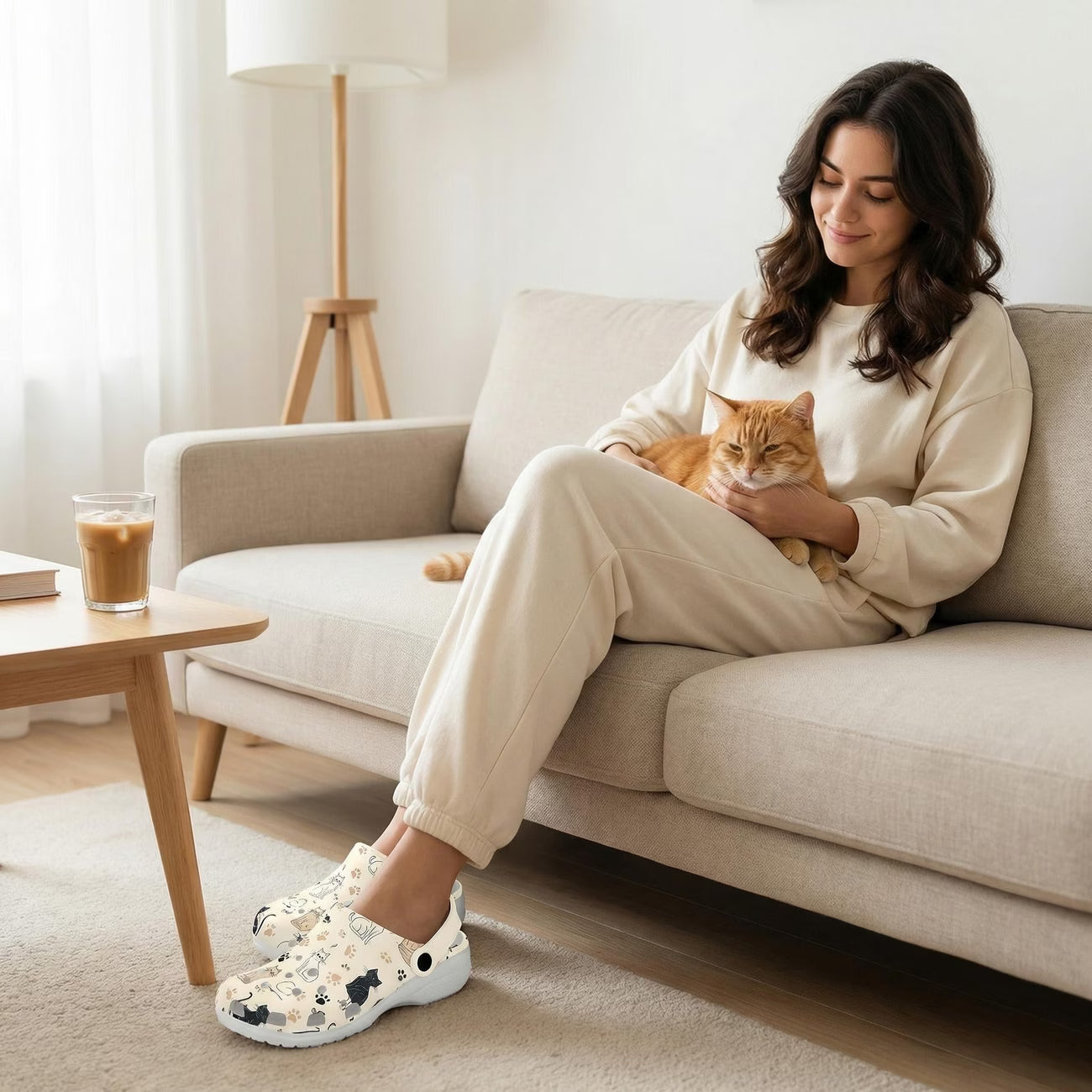 Cute Cat Premium Kadın Terlik
