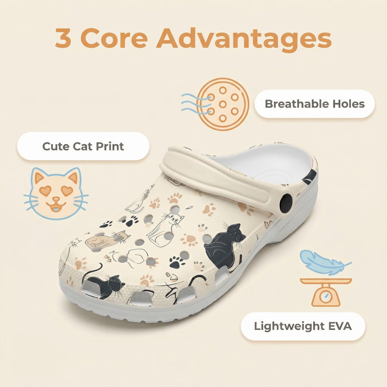 Cute Cat Premium Kadın Terlik